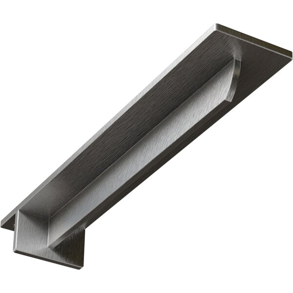 Ekena Millwork Heaton Hidden Support Steel Bracket w/ 12" Support Depth, Stainless Steel 3"W x 16"D x 2"H BKTM03X16X02HESS - main